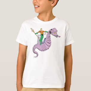 Camiseta Aquaman corre cavalo marinho