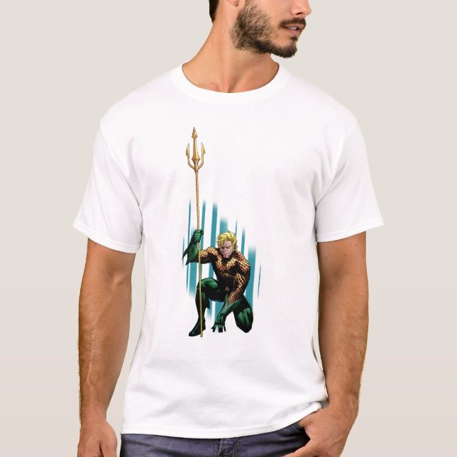 Camiseta Aquaman Crouching (Frente)