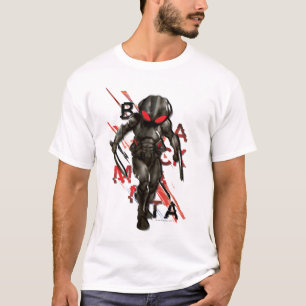 Camiseta Aquaman Gráfico de Tipografia Espalhada Manta P