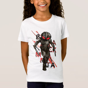 Camiseta Aquaman Gráfico de Tipografia Espalhada Manta P