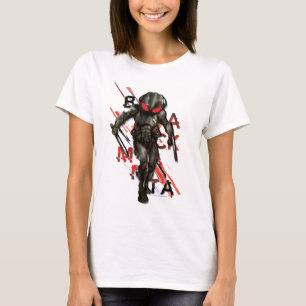 Camiseta Aquaman   Gráfico de Tipografia Espalhada Manta P