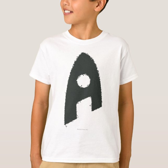 Camiseta Aquaman Grunge 'A' (Frente)