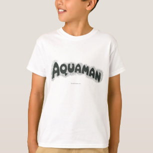 Camiseta Aquaman Grunge Black Logo