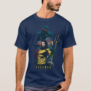 Camiseta Aquaman Orin, Mera, and Black Manta Graphic