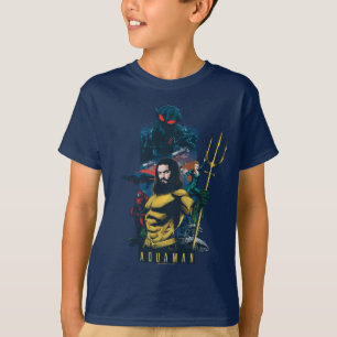 Camiseta Aquaman   Orin, Mera, and Black Manta Graphic