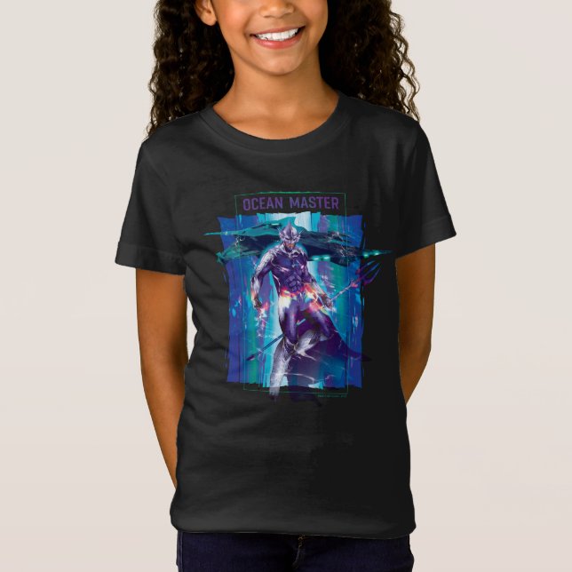 Camiseta Aquaman | Orm Mestre Oceano Gráfico Refratado (Frente)