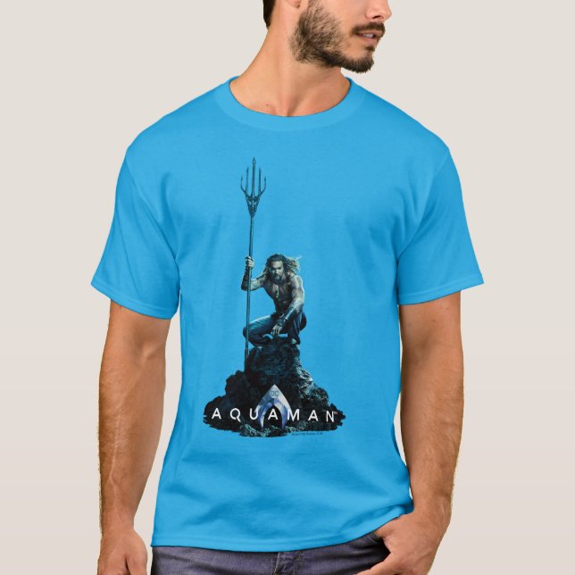 Camiseta Aquaman | Prince Orin Com Animais Aquáticos (Frente)
