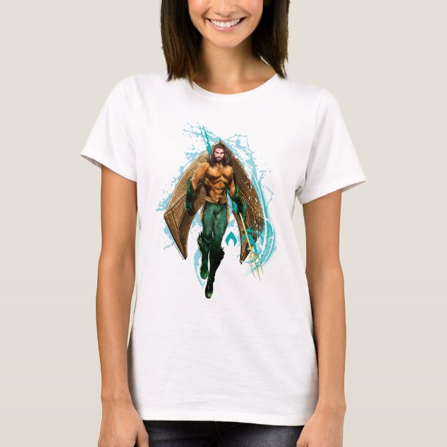Camiseta Aquaman | Prince Orin Com Logotipo Aquaman (Frente)