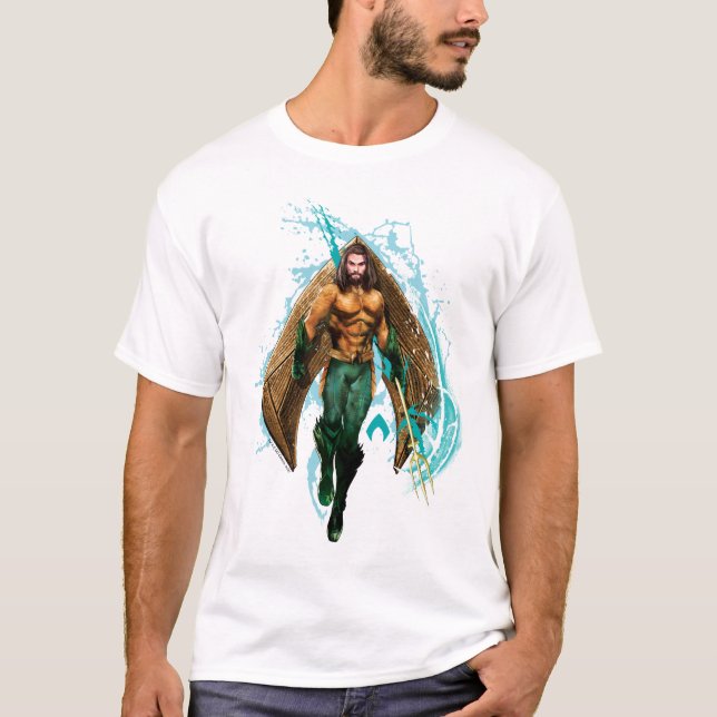Camiseta Aquaman | Prince Orin Com Logotipo Aquaman (Frente)