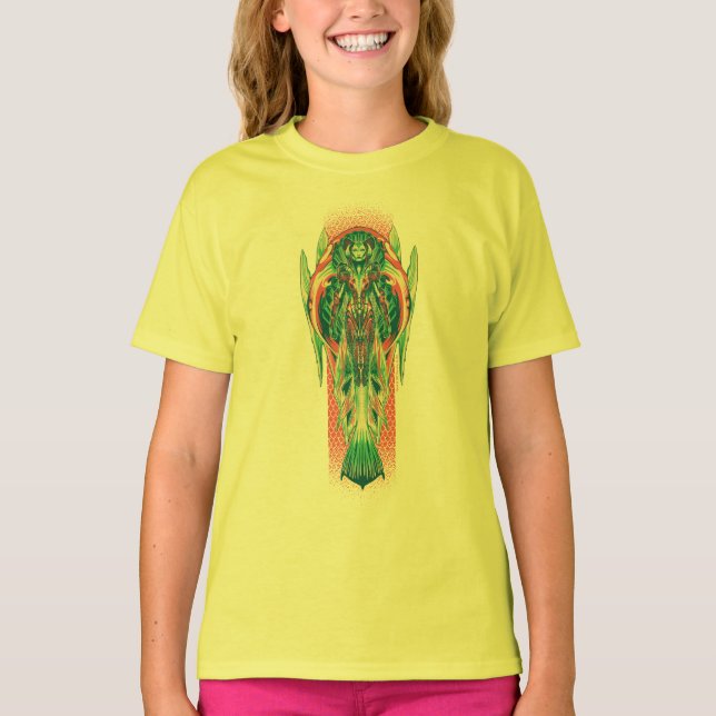 Camiseta Aquaman | Rainha Pescador Art Nouveau (Frente)