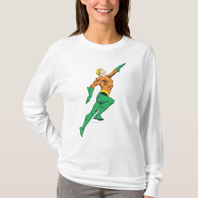 Camiseta Aquaman salta (Frente)