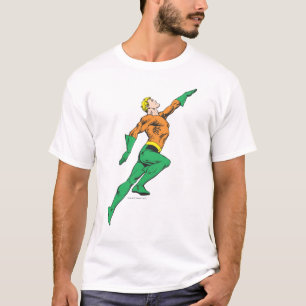 Camiseta Aquaman salta para cima