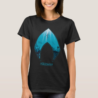 Camiseta Aquaman | Ver Através Do Logotipo Aquaman, Gráfico