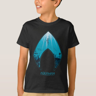 Camiseta Aquaman | Ver Através Do Logotipo Aquaman, Gráfico