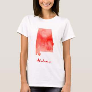 Camiseta Aquarela Alabama Estados Unidos