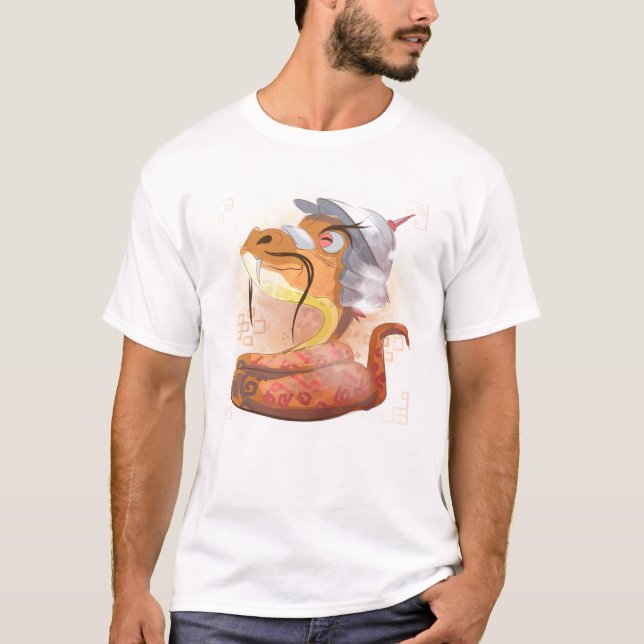 Camiseta Aquarela Ano do Serpente, Samurai (Frente)