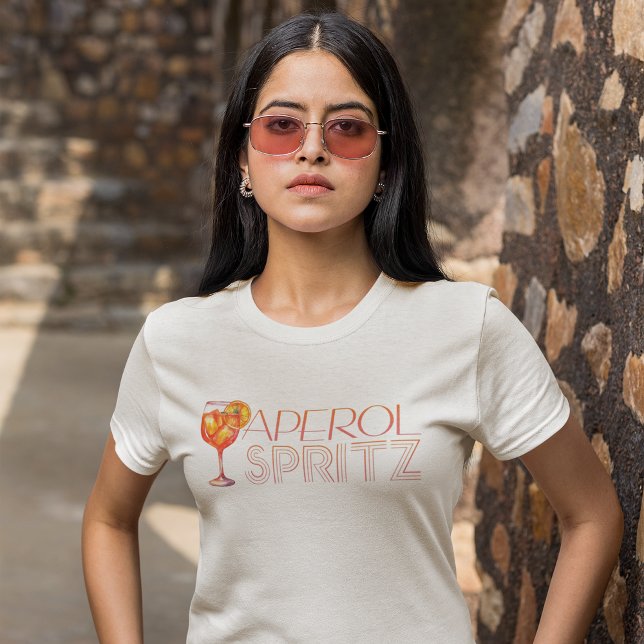 Camiseta Aquarela Aperol Spritz (Criador carregado)