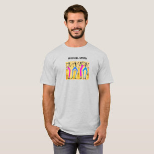 Camiseta Aquarela, Bela Dança Feliz