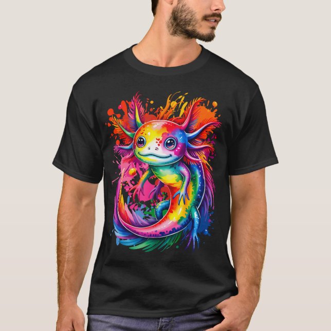 Camiseta Aquarela Colorida (Frente)