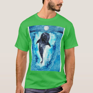 Camiseta aquarela de baleia