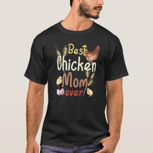 Camiseta Aquarela de Fazenda Antiga Melhor Mãe de Frango Ev