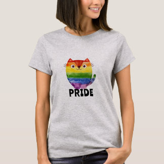 Camiseta Aquarela do Gatinho do Orgulho de Corte