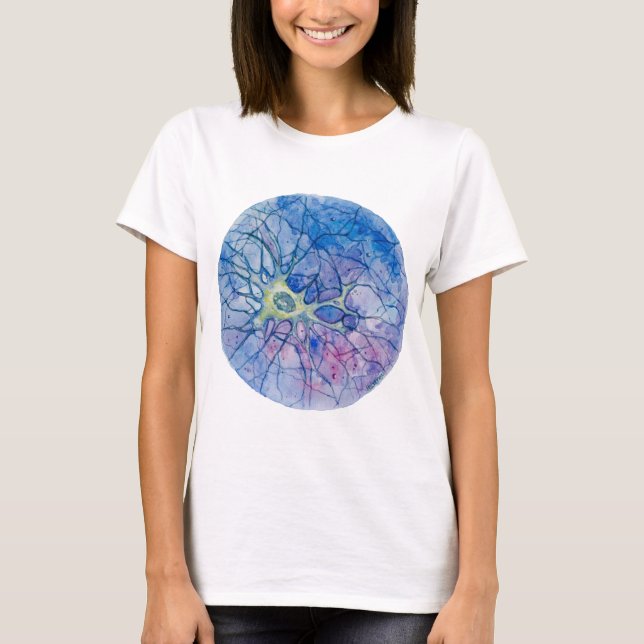 Camiseta Aquarela do neurônio (Frente)