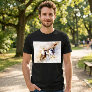 Camiseta Aquarela dos Melhores Amigos dos Gatos para Sempre