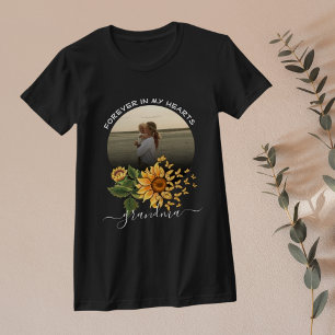 Camiseta Aquarela Família da Borboleta do Girassol Memorial