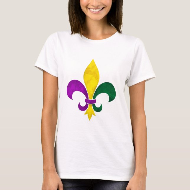 Camiseta aquarela fleur de lis (Frente)