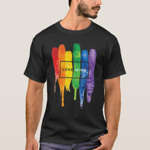 Camiseta Aquarela LGBT ganha Rainbow Paint Typografi