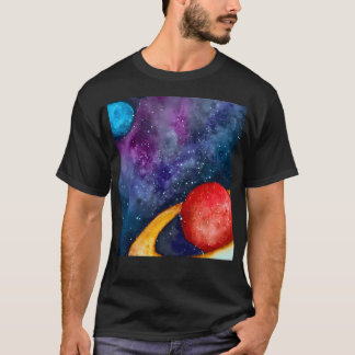 Camiseta Aquarela No Espaço