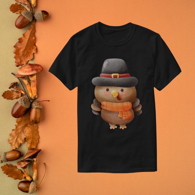 Camiseta Aquarela Turquia em Pilgrim Hat (Criador carregado)