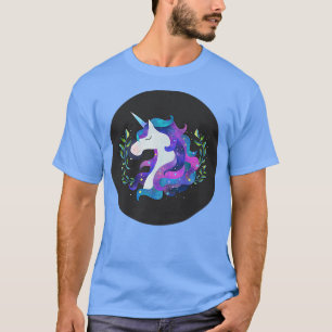 Camiseta Aquarela Unicorn Magical Unicorns Dark Magic Fai