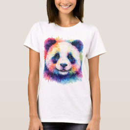 Camiseta Aquarell Panda T-Shirt - Schwarz & Weiß