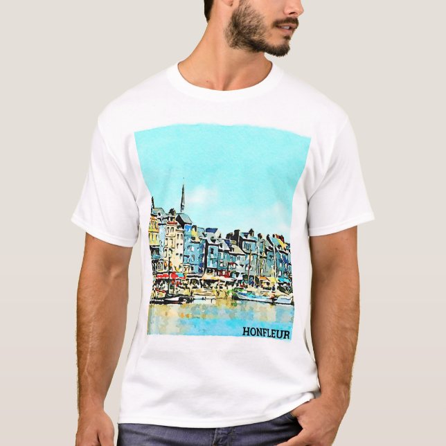 Camiseta Aquarelle Honfleur (Frente)