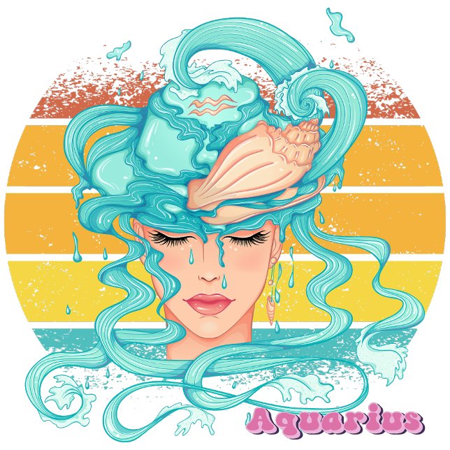 Camiseta Aquário (Aquarius (January 20 - February 18):
"Innovation Flows, Wherever Your Mind Goes!"
)