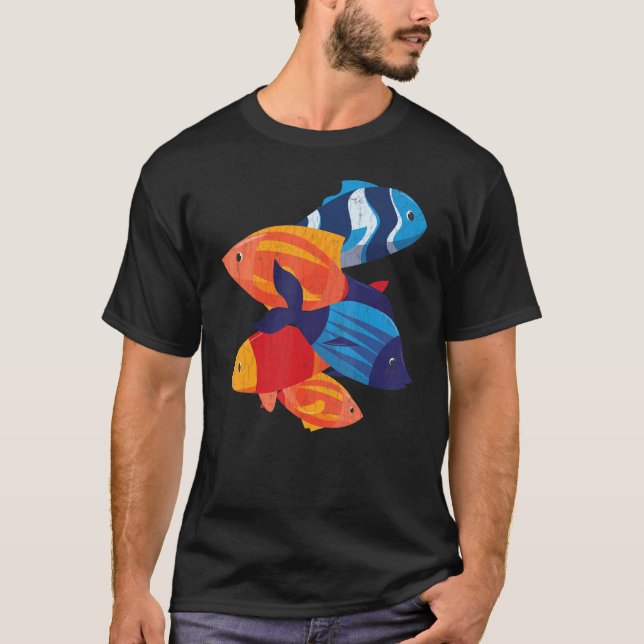 Camiseta Aquário Aquarista De Peixes Cutos (Frente)