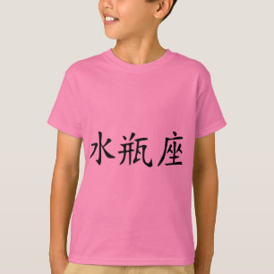 Camiseta Aquário - chinês