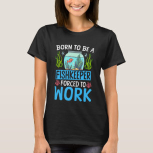 Camiseta Aquário de Água Salgada Nascido Para Ser um Aquari