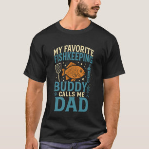 Camiseta Aquário de Água Salgada Pai Meu Filho Peixe Favori
