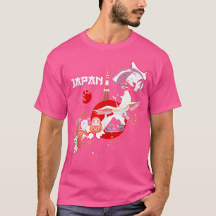 Camiseta Aquário de Cultura Japonesa de Arte Marcial de Tóq