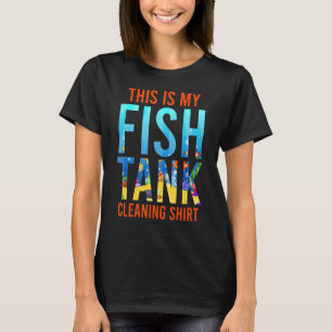 Camiseta Aquário de Limpeza do Tanque de Peixes
