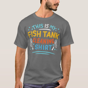 Camiseta Aquário de Limpeza do Tanque de Peixes