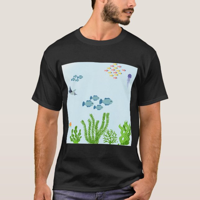 Camiseta Aquário de peixes (Frente)
