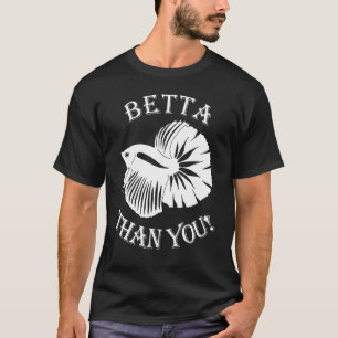 Camiseta Aquário de Peixes Lutadores Betta Than You Cuidado