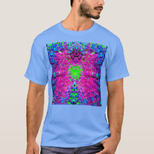 Camiseta Aquário de recife de coral rosado e roxo para cogu