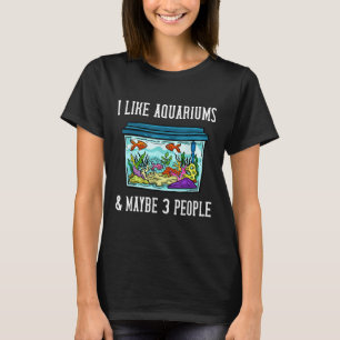 Camiseta Aquário de Tanque de Peixes Aquascaping Água Salga