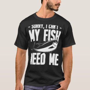 Camiseta Aquário Desculpe, não posso, meus peixes precisam