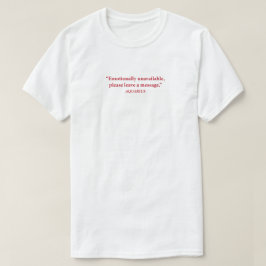 Camiseta Aquário Emocionalmente Indisponível Zodia